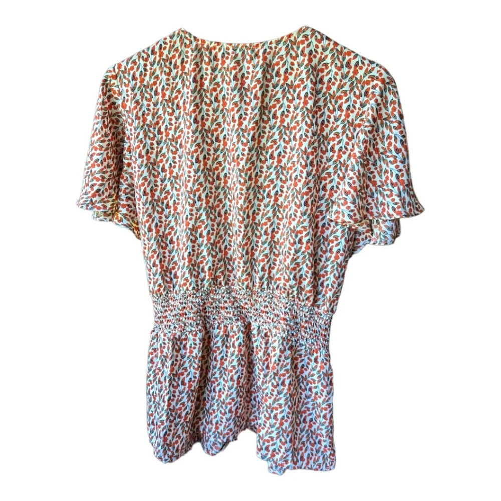 Max Studio Ruffle Top Spring Blouse in Sz XL - Picture 3 of 4
